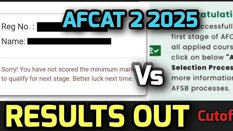 AFCAT RESULT OUT ❗️| HIGH CUTOFF 💔 | AFCAT 2 2025 RESULT | AFSB ? FAILED ? #afcat#afsb#defence