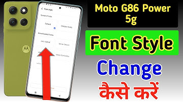 Moto G86 Power 5g font style change | Moto G86 Power 5g me font kaise change kare | font setting