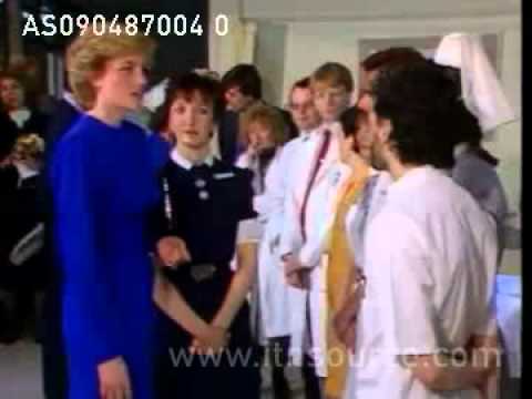 Princess Diana opens AIDS ward