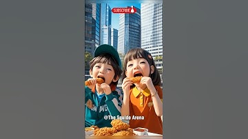 squid game eat fried chiken🍗#squidgame #squidgame2 #ai  #shorts #cute #funny #cartoon #animation