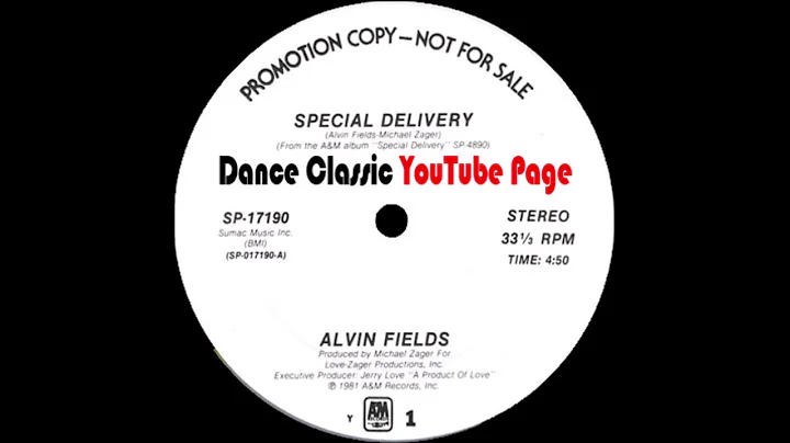 Alvin Fields - Special Delivery (Extended Version)