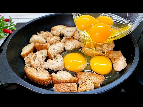 Pour eggs onto the bread and you will be amazed by the results! Simple and delicious!