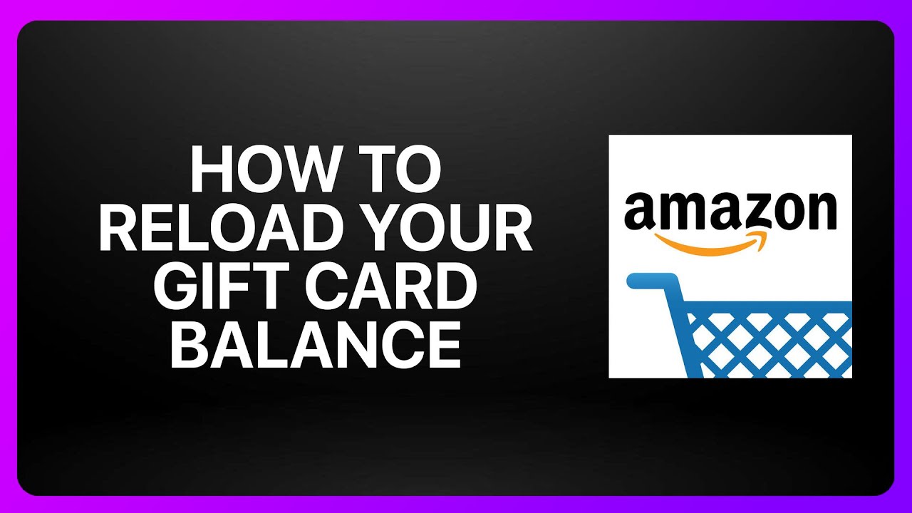 How To Reload Your Gift Card Balance In Amazon Shopping 2026! Tutorial