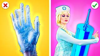 ¡CÓMO CONVERTIRSE EN ELSA! ¡Cambio De Imagen Extremo Para La Doctora Elsa! ❄️ Por Kaboom Energy!