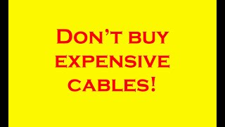 Don’t buy expensive cables! #audiophiles #highendaudio
