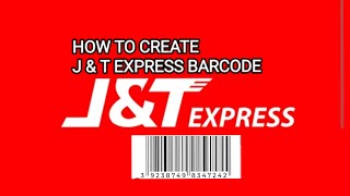 HOW TO CREATE J & T EXPRESS BARCODE | EASY STEPS with SAMPLE BARCODE | CHANNEL VEM | HOW TO VIDEO screenshot 5