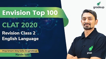 CLAT 2020 | Revision Class 2 | English Language | Navin Iyer | Law Entrance Exam | Gradeup