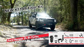 NEW Ryco X114R Filtration Kit for Bi-Turbo Ranger Series
The NEW Ryco X114R Fuel Water Separator and Catch-Can kit is available now, and includes all components required for a complete installation. This exciting new release will provide Ford Everest and Ranger owners with confidence knowing that when they’re in the harshest and most rigorous of Australian conditions, they will be Ryco Ready.
The NEW Ryco X114R kit is available now from all good Ryco stockists. NEW Ryco X114R Filtration Kit for Bi-Turbo Ranger Series