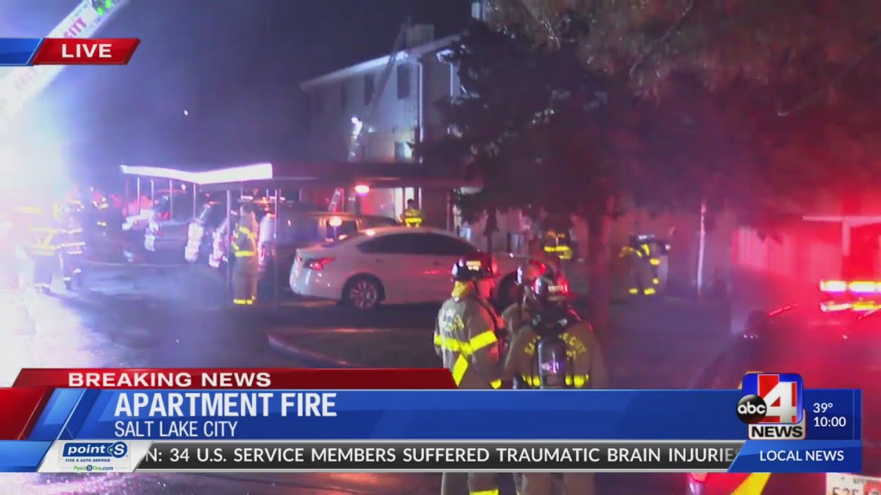 Firefighters battle apartment fire in Salt Lake City YouTube