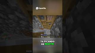 Sobrevivência Noturna Mini Base e Carvão Rápido #minecraft