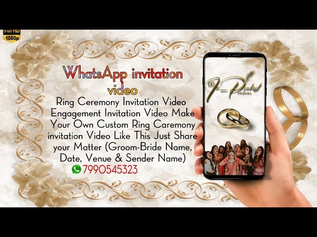 Ring Ceremony Invitation with online video makers | by Videogiri | Medium