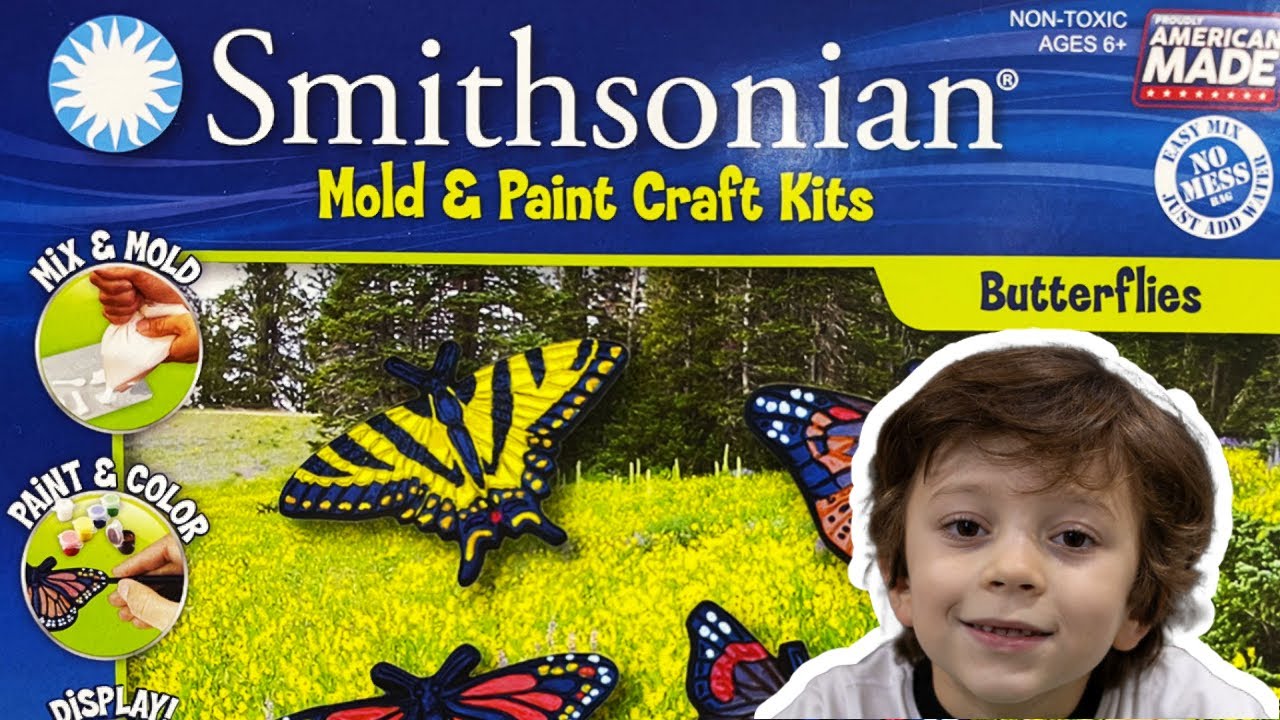 Butterfly Craft Kit ⎮ Smithsonian Perfect Cast Mold & Paint Craft Kits