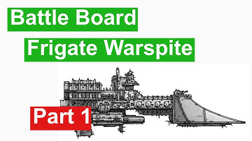 Horus Heresy Frigate Scratch Build - Battle Board (part 1)