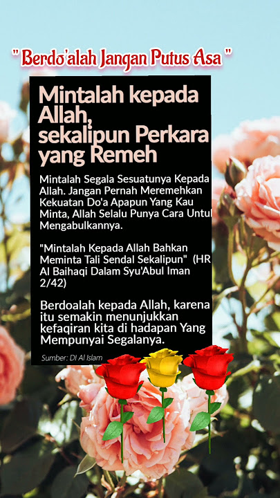 🔴 La Tahzan | Rahmat Alloh Terbentang Luas 💖💖💖