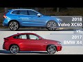 2018 Volvo XC60 vs 2017 BMW X4 (technical comparison)