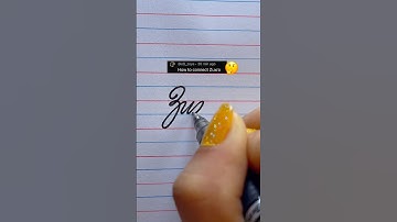 How to connect “Z,u,x,r,a”🤔✍️#calligraphy #lettering #handwriting #cursive #reels #shorts