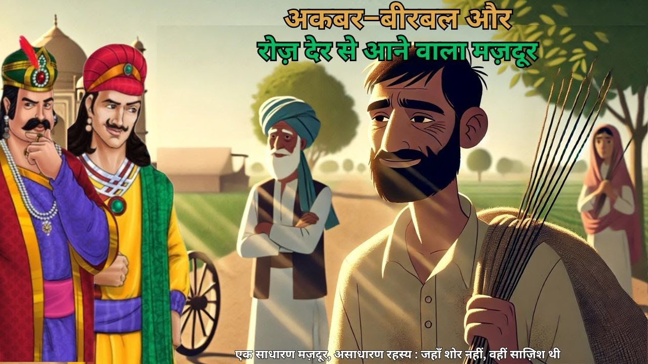 अकबर–बीरबल और रोज़ देर से आने वाला मज़दूर I एक साधारण मज़दूर, असाधारण रहस्य I Best of Akbar Birbal