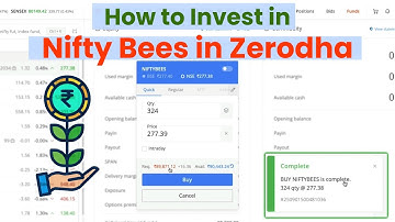 How to Invest in Nifty Bees in Zerodha | Buy ETF in Zerodha