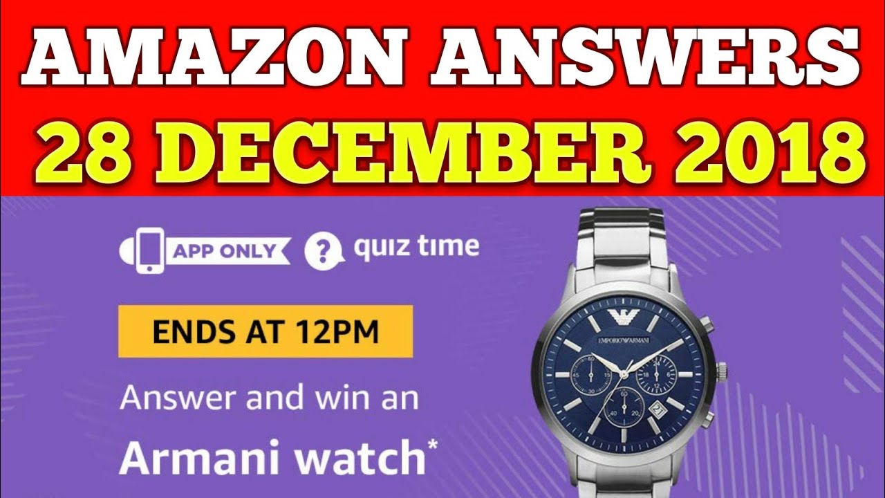 armani watch quiz