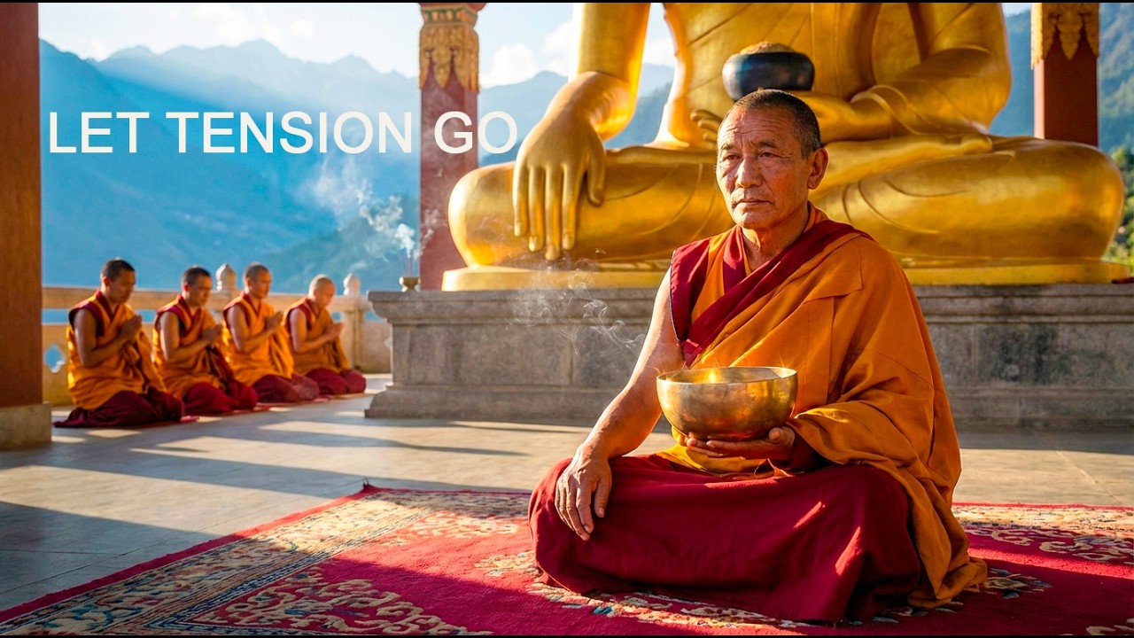 Tibetan Monks Mantra in Mountain Monastery — Deep Relaxation & Stress Relief