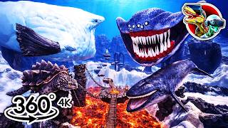 Top 5 360 Videos Of Sea Eater, Bloop, El Gran Maja, And Whales Sea Monsters In Lava 360 4K