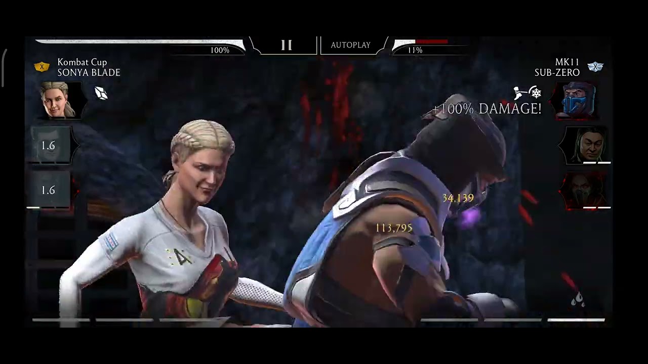 MK Mobile Dark Queen's Tower Fatal 184 using gold spec ops character 😁