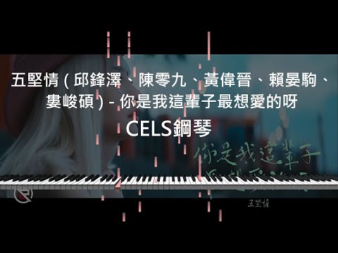 【附樂譜】五堅情(邱鋒澤、陳零九、黃偉晉、賴晏駒、婁峻碩)-你是我這輩子最想愛的呀 鋼琴 Synthesia 特仕版 Cover 教學