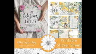 How i decorate my daily prayer journal with printable stickers