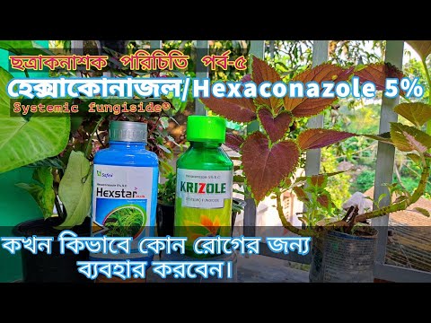 Hexaconazole/হেক্সাকোনাজল 5% কখন কিভাবে কোন রোগের জন্য ব্যবহার করবেন।