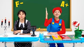 five kids wednesday super mario bros the best school challenge