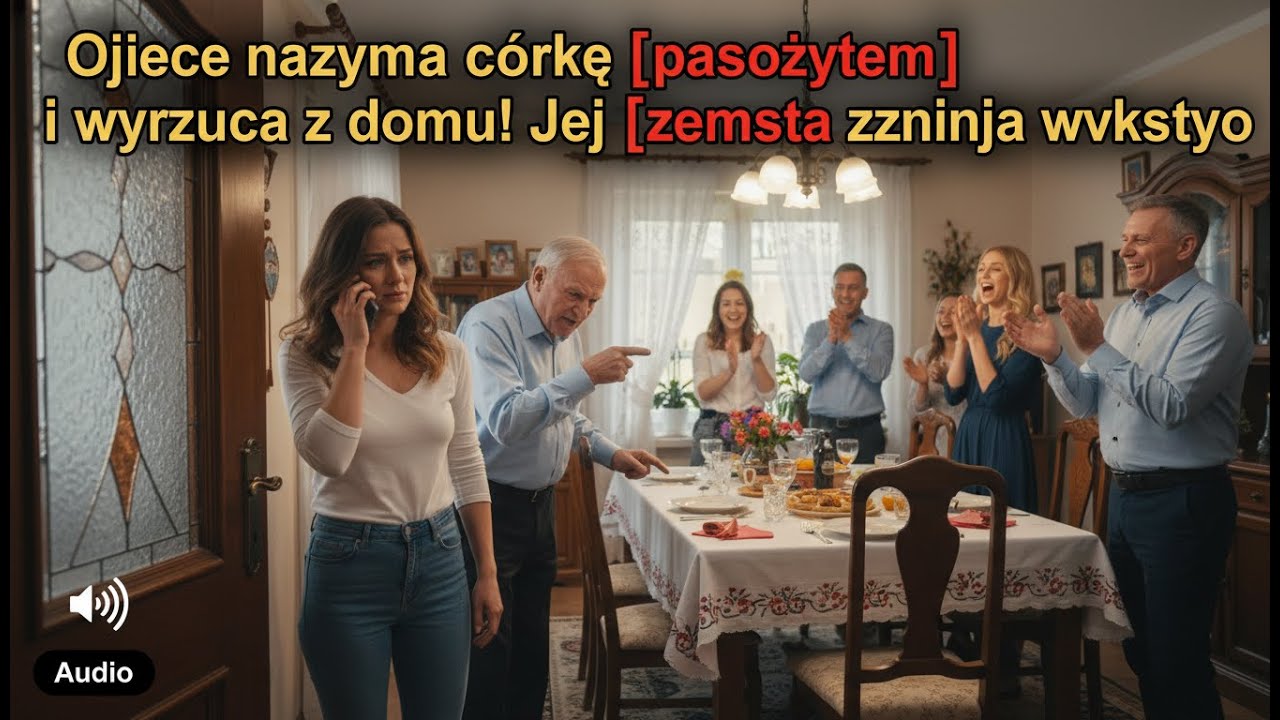Ojciec wyrzuca córkę jako pasożyta na urodzinach – jej cicha zemsta demaskuje zdradę rodziny.