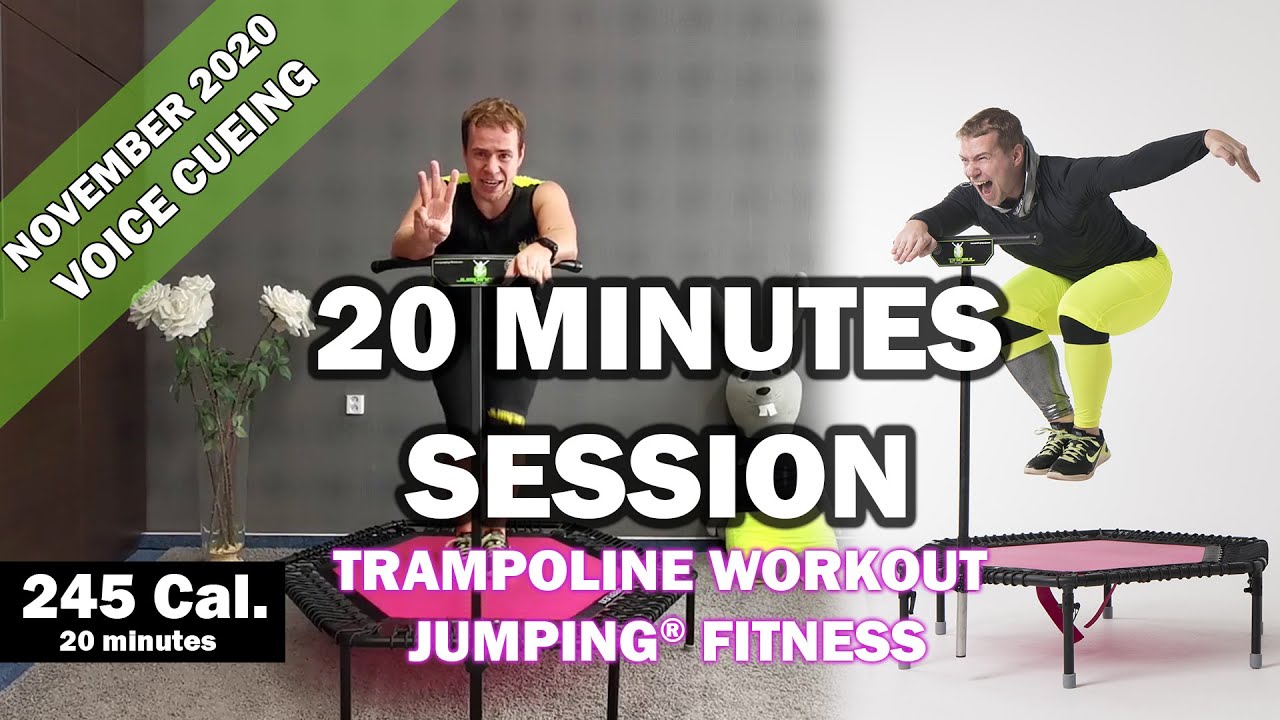 20 minutes trampoline session November 2020 - Jumping® Fitness [VOICE CUEING]