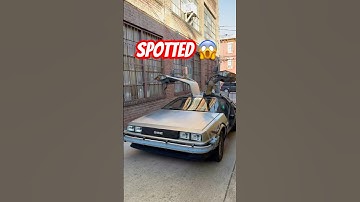 WOW! Delorean Time Machine spotted in the wild. #backtothefuture #shorts #80s