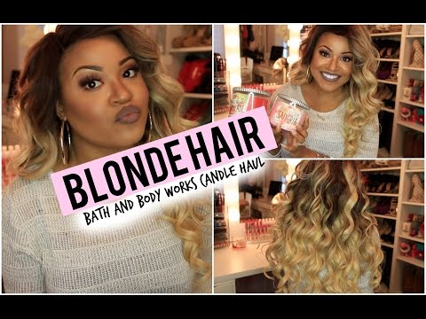 Blonde Hair + Bath & Body Works Spring Candle Haul