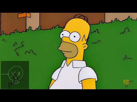 Homero ocultándose en los arbustos HD | LOS SIMPSON