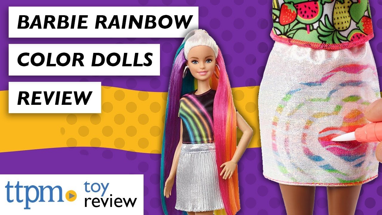 barbie rainbow hair doll instructions