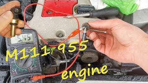 Mercedes w203 C200 Koelvloeistoftemperatuursensor CTS Test & Verwijdering Vervanging