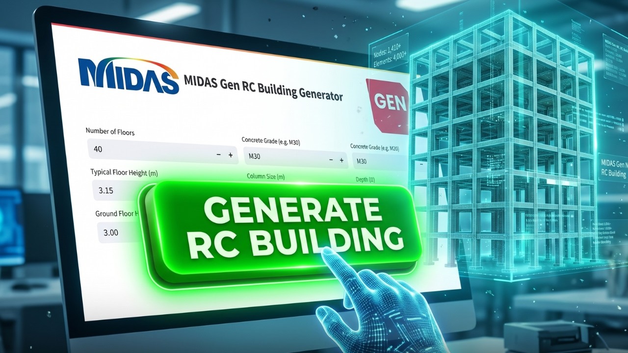 Automate Structural Modeling: DXF to 3D Model in MIDAS GEN NX using ...