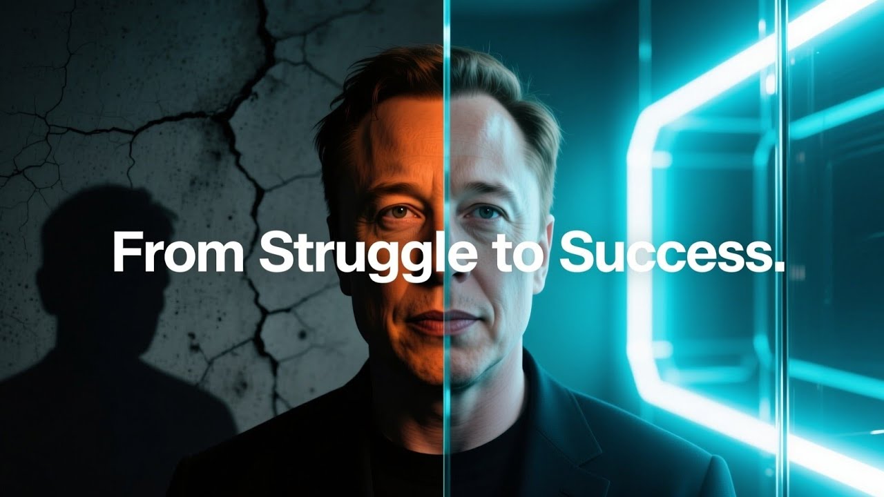 Elon Musk Story:From Sleeping on the Floor to Building Tesla & SpaceX | Motivational Success Journey