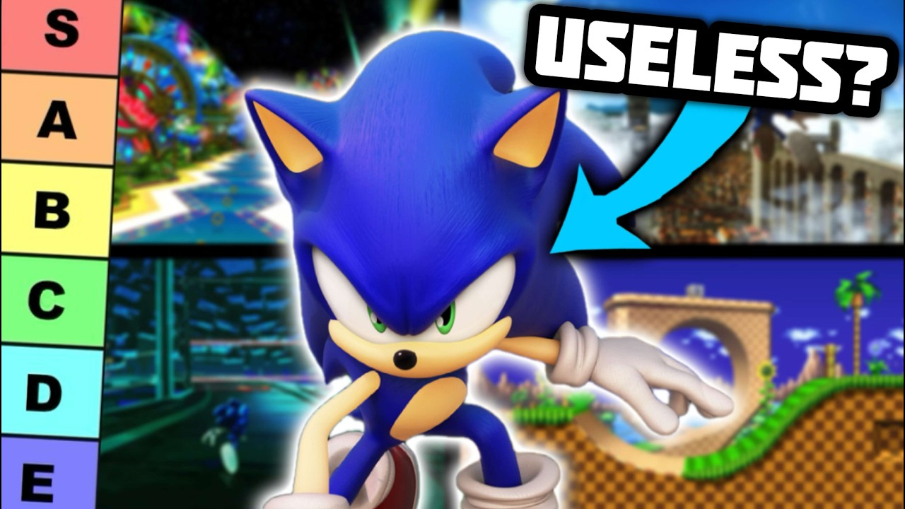 Рейтинг бесполезности Соника во всех играх серии Sonic.