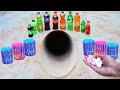 Giant Toothpaste Eruption from Apple pit, Giant Coca Cola & Balloons Chupa Chups, Fanta vs Mentos