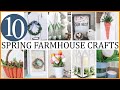 Easy dollar tree spring farmhouse crafts  diy home decor