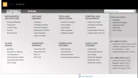 Mega Drop Down Navigation (full width) for SharePoint 2010