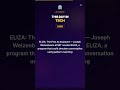 This Day in Tech: ELIZA: The First AI Assistant #1 #Shorts