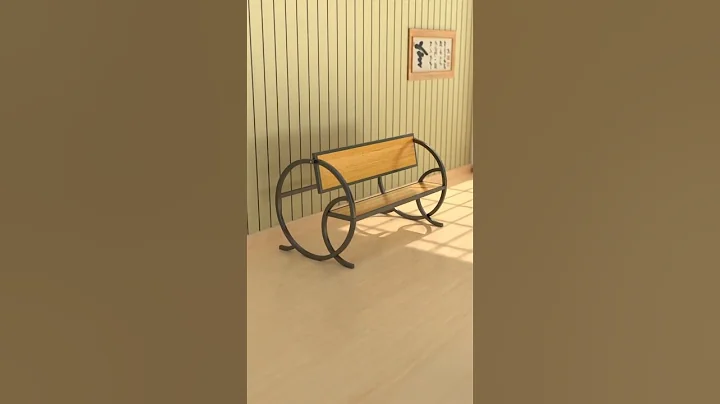 Iron solid wood multifunctional bench table #interiordesign #furnituredesign #home thumbnail
