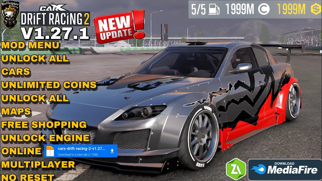 CarX Drift Racing 2 Mod Menu V1.27.1 Unlock Unlimited All Free Shopping  Gameplay 