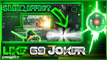 SABER TEXT EFFECT LIKE - 69 JOKER In Android // KINEMASTER Tutorial 🔥