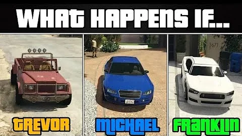 What Happens If You Steal Car to Michael, Trevor or Franklin in GTA 5? (Unique Scene)