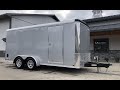 7x16' Sure Trac STR Round Top Commercial Enclosed Cargo Trailer 7000# GVW STR8416TA