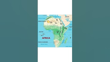 Atlas Mountain in map of Africa